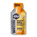 אנרגיית GU רוקטון Ultra Endurance Gel, טבעונית, Gluten-Free, כשרה ותזונה ללא חלב על---Go Sports Nutrition for Running, Biking, Hiking או Skiing, Vanilla Orange (24 Packets)