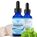 Absonutrix Pregnenolone עם L-theanine מתקדם פורמולה 390 מ"ג, 4 Oz נוזל, 302 משרתים, Made בארה"ב, Quick Absorption, Quality Potent Ingredients, Non-GMO, GMP Certified Facility, GMP מוסמך Facility, מיוצר בארה"ב, Made in USA, Quick Absorption, Quality Potent Ingredientsgredients.