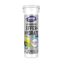 Now Foods Sports Nutrition, Effer-Hydrate, Electrolyte Supplement, Recovery*, Lemon Lime, 10 טבליות