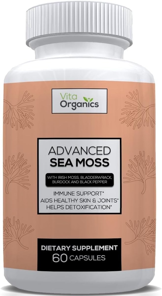 High Sea Mosss, Sea Mosss נוסחה מתקדמת, תוספת ים פרימיום, כדורי ים, Sea Mosmos תוספת, אירי הים Mosss קפסולות & אורגני Bladderwrack & Burdock, & Black Pepper, Seamoss Pepper, Seamoss תוספת, Seamoss תוספת, Sea Mos קפסולות הים האירית & Organic Bladderwrack & Burdock, & Black Pepper, & Black Pepper.