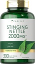 Carlyle Sting Nettle Leaf Extract 2000mg | 300 קפסולות | Non-GMO & Gluten Free Supplement