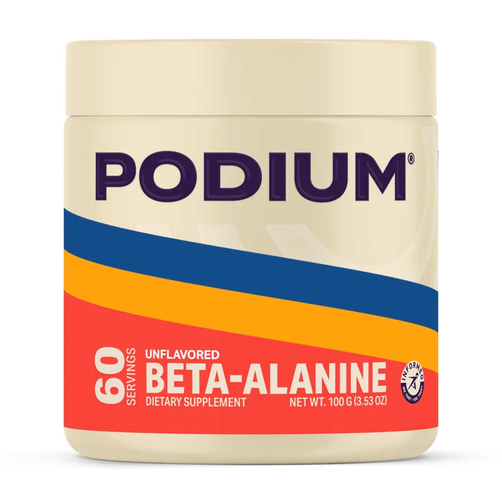Podium Nutrition, Solos | Beta Alanine, 60 משרתים, Unflavored, Boost אתלטיק ביצועים