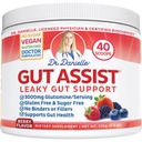 Doctor Danielle Gut Assist - Laky Gut תיקון אבקת תוספי אבקת - Glutamine, Arabinogalactan, Licorice Root - תמיכה IBS, Heartburn, Bloating, Gas, Constipation, SIBO, ברי פלאפור