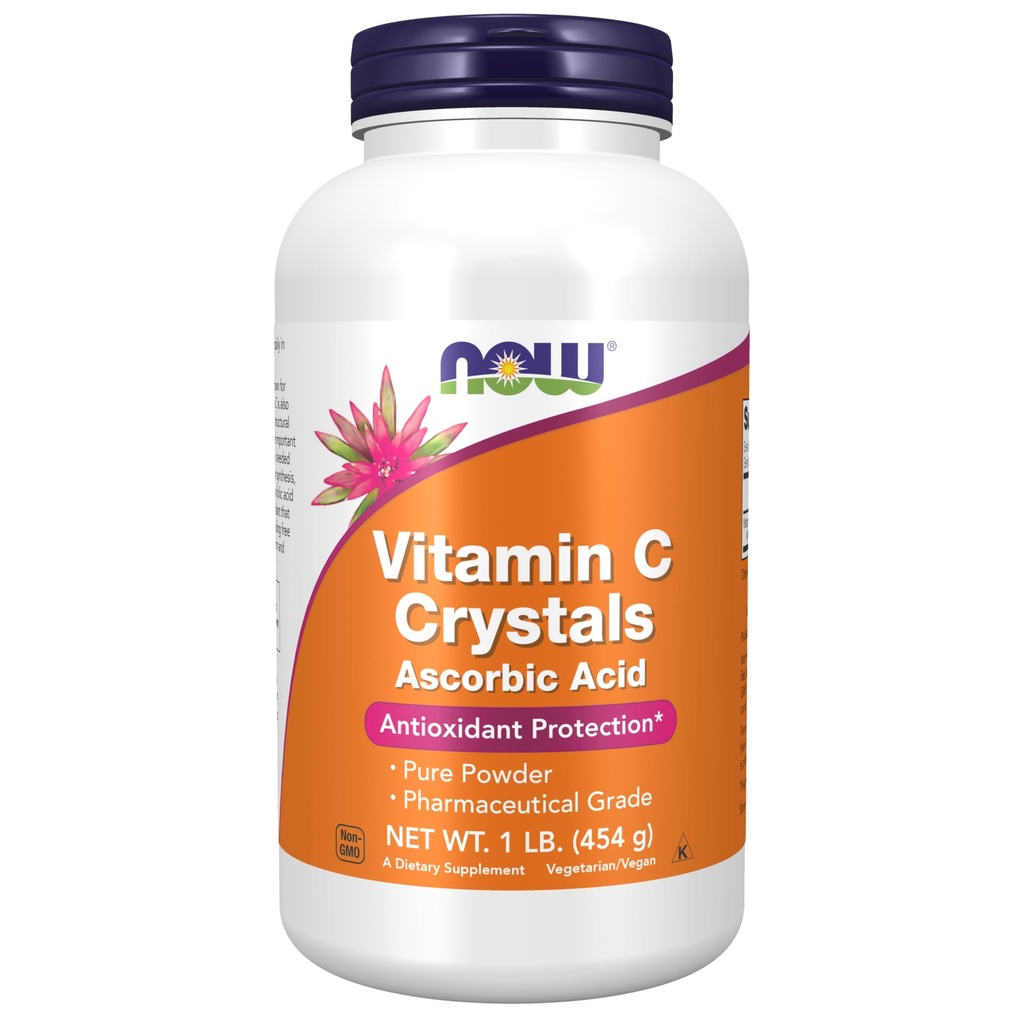 תוספי ויטמינים C Crystals (Ascorbic Acid), Antioxidant Protection * 1-Pound