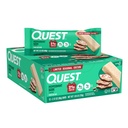 Quest Nutrition Peppermint Bark חלבונים Bar, 21g חלבון, 4g Net Carb, 1g Sugar, Gluten Free, 12 Count