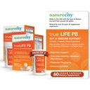 NatureCity True-Life-PB Shelf Stable Bel Prebiotics and Probiotics for Women and Men - Digests for Women and Men - Digests for Women and Men - Milk Free - 60 Veggie קפסולות