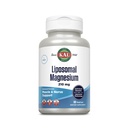 KAL Liposomal Magnesium Oxide 210 מ"ג גבוה Absorption, Liposomal טכנולוגיה, Essentials שריר תמיכה, פורמולה מתקדמת, קפסולות טבעוניות, Gluten Free, No Soy, 60 משרתים