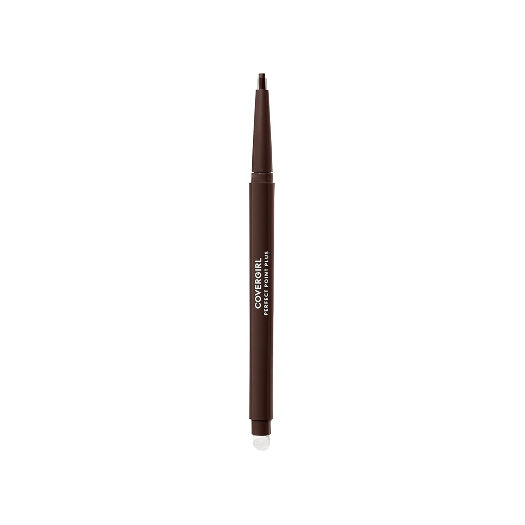CoverGirl Perfect Point Plus Eyeliner Pencil, Espresso, Long-Lasting, Versatile Brown Eyeliner, Soft Smudging טיפ, No Sharping Needed, Pack of 1