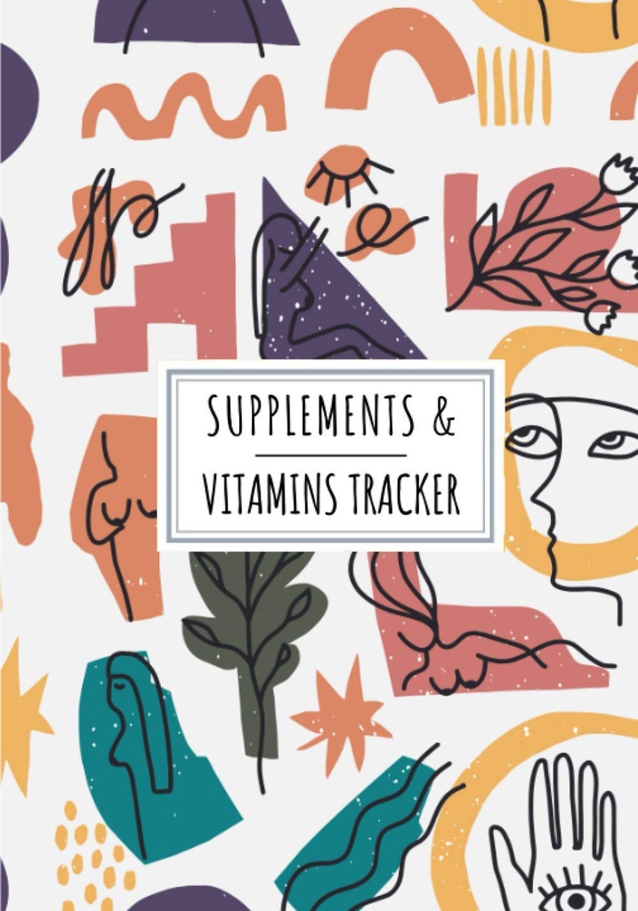 תוספי ויטמינים & ויטמינים Tracker: Daily Supplement & ויטמין Log Book | Keep Track and Review Allפרטים אודות התרופות שלך | תאריך שיא, זמן, ... של השבוע ועוד על 100 פרטי Sheets.