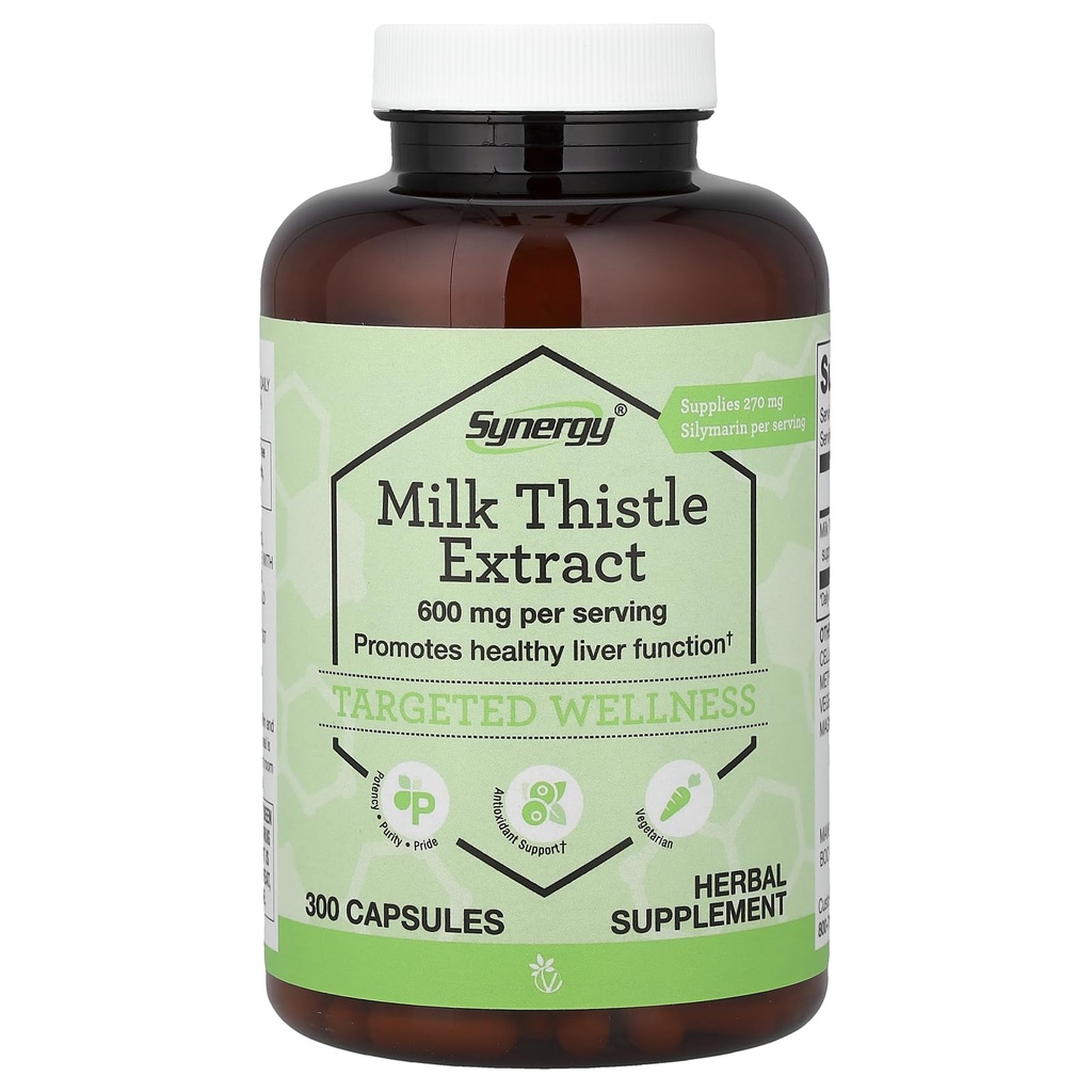 Vitacost Milk Thistle Extract - סטנדרטי - 600 מ"ג לשרת - 300 קפסולות