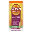 Metamucil סיבים, 4in-1 Psyllium סיבים, אבקת סוכר חינם, משקה ללא משועבד, 114 משרתים (Packaging May Vary)