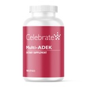 חוגגים ויטמינים Multi ADEK, Iron Free - Daily Bariatric Multivitamin, רמה גבוהה של ויטמינים A, D, E, K & B12 עבור מטופלים ניתוחי Switch (180 קפסולות)