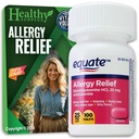 בריאות Surplus® Vital Volumes Tips Card & Equate Allergy הקלה Diphenhydramine HCL, 25 מ"ג 100 טבליות Bundle