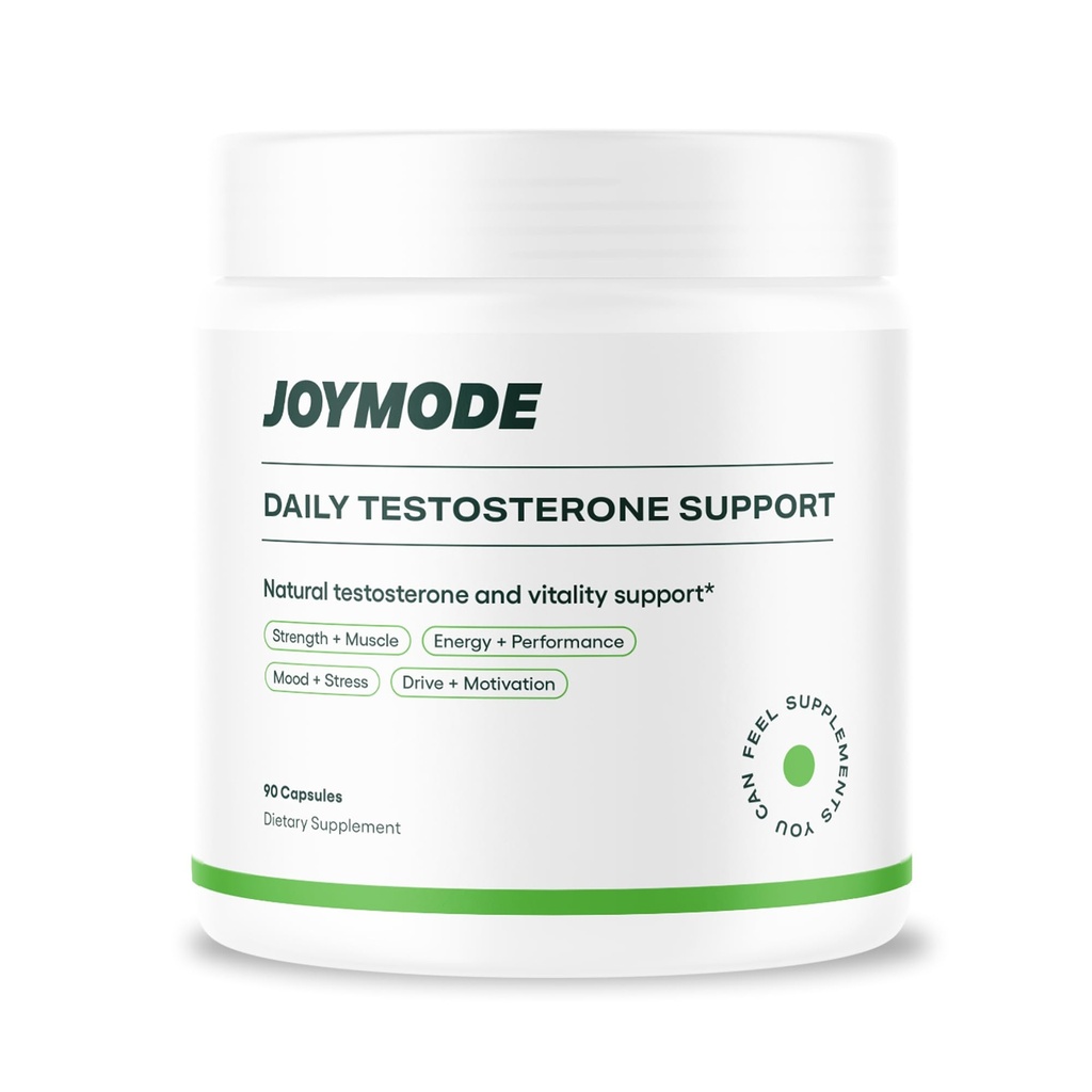 Testosterone Booster for Men for Energy, Strength & Vitality – Premium Testosterone Supplement with KSM-66 Ashwagandha, DIM, Zinc, Magnesium & Boron – 90 Capsules