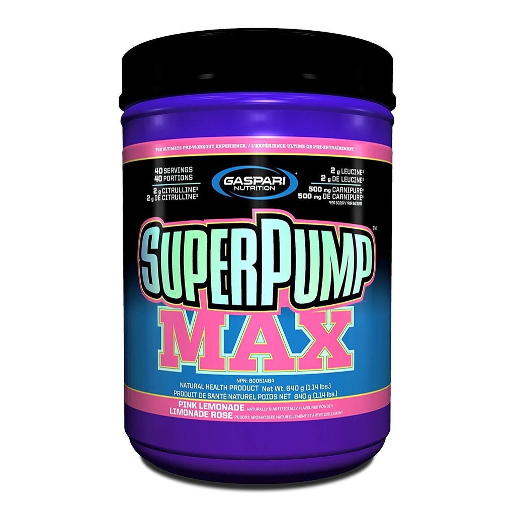 Gaspari Nutrition Superpump מקס, Lemonade ורוד, 1.41-Pounds