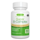 Igennus Super B-Complex Methylated B ויטמינים - Sustained לשחרר, תווית נקייה ו Absorption גבוהה, עם 5-MTHF Folate & Methyl B12, אנרגיה, Mood & Cognitive Performance, מעבדה מאומתת, 60 טבליות קטנות