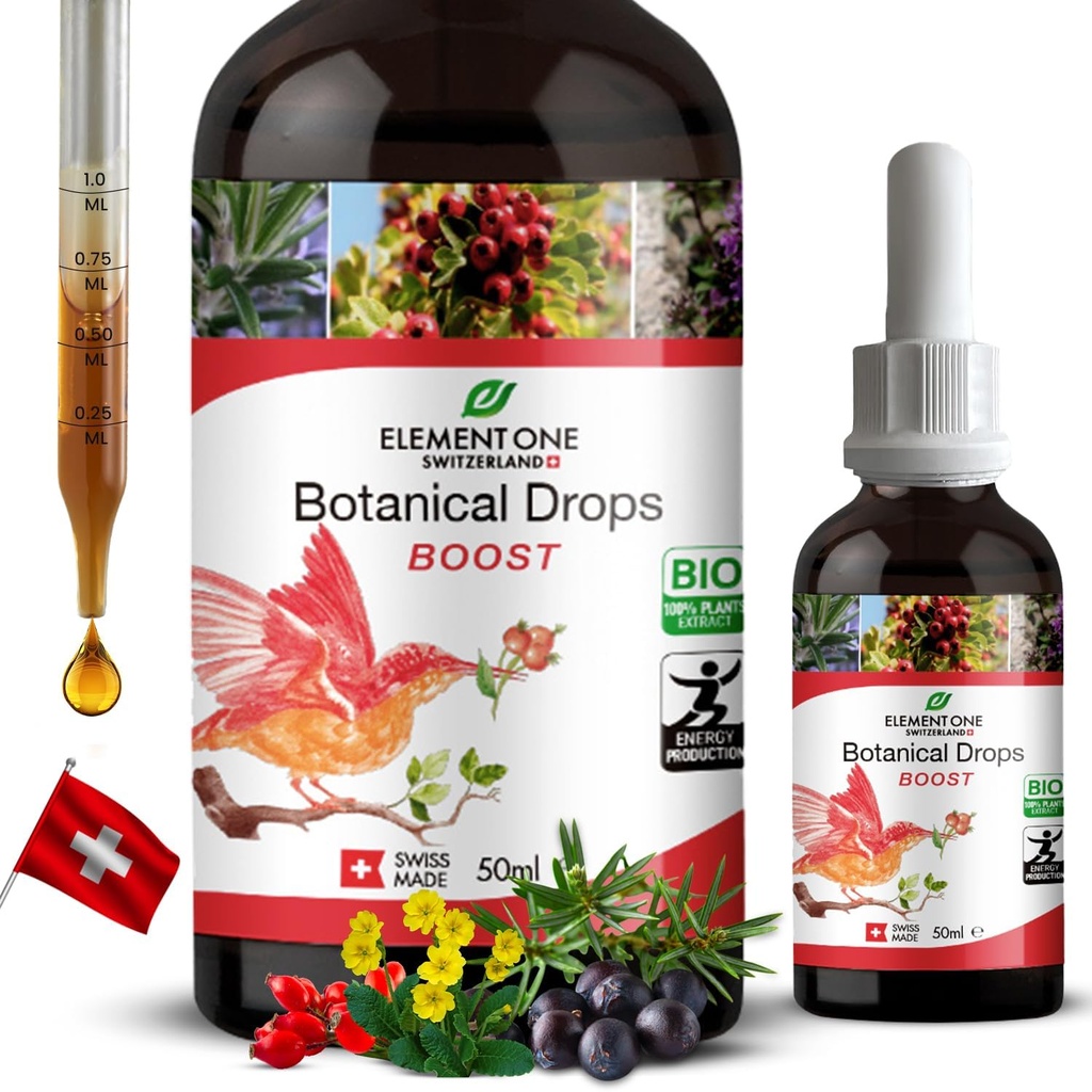 טיפות בוטניות טבעיות Boost, Metabolism & Weight Control טיפות, טיפות נוזליות לנשים וגברים, Best Natural Fat Control & Immune Support Drops (50 מ"ל)