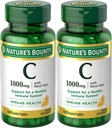 ויטמין C+ Rose hips, Immune Support, 1000 מ"ג, Coated Caplets, 100 Ct - חבילת 2