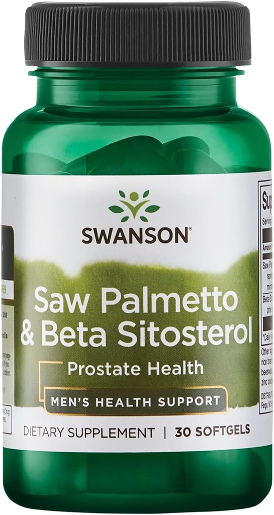 Swanson Saw Palmetto ו Beta Sitosterol 30 Sgels