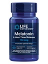 Life Extension Melatonin 6 Hourd שוחרר, 750 mcg, Extended-Release פורמולה עבור תמיכה בשינה Gentle, איכות חיים בריאה Rhythms, נייד, Gluten-Free, non-GMO, Vegetarian, 60 טבליות