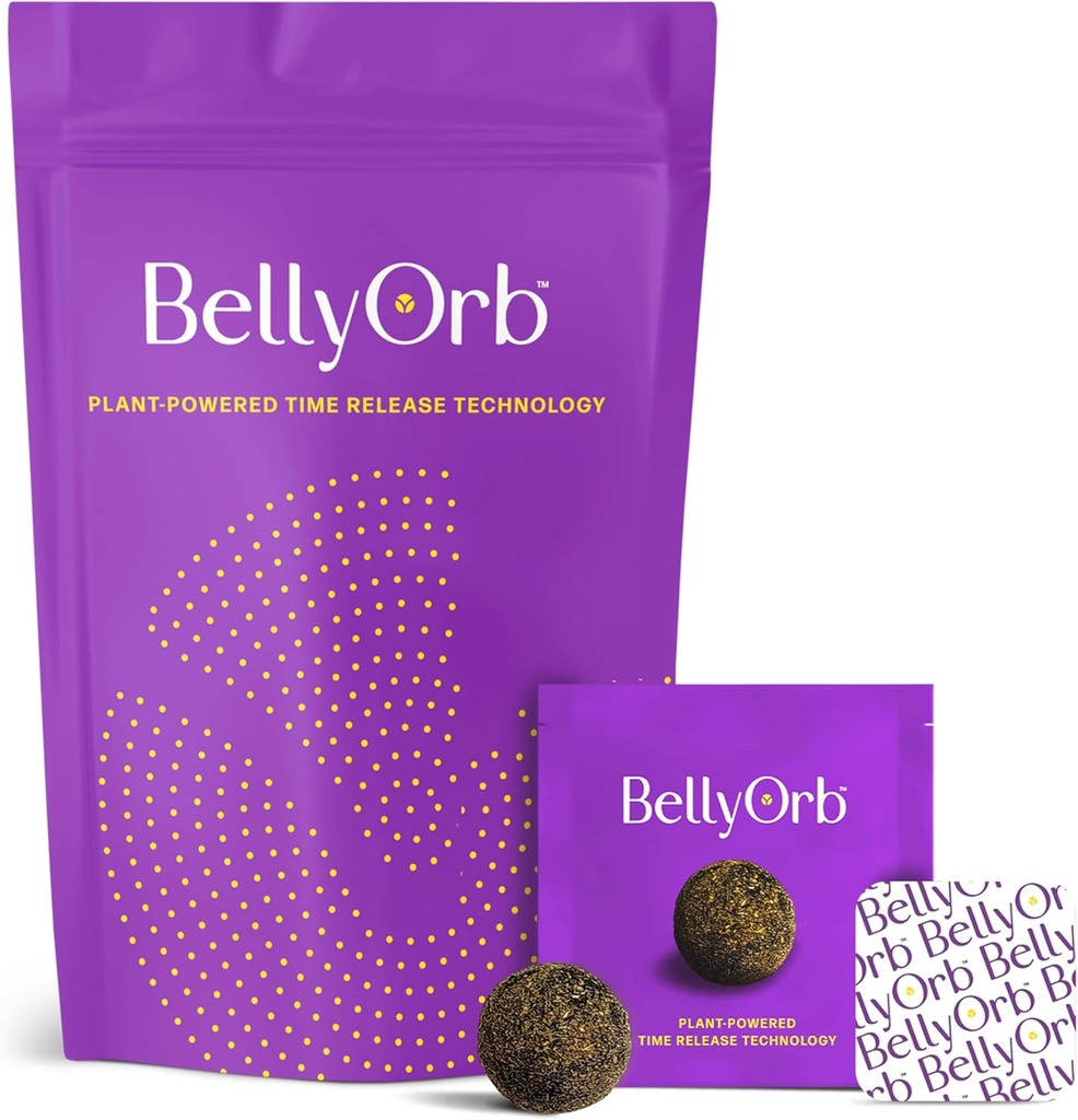 Lure Essentials Belly Orb - BellyOrb Sticker - עובד עבור גברים ונשים עם Wormwood, Clove, Cinnamon, ג'ינג'ר 30 חתיכות
