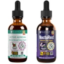 Active Adrenal + NoctuRest - תמיכה בריאות Adrenal + Sleep-נוזל משלוח עבור Better Absorption - Rhodiola, Hops, Holy Balatonin, Ashwagandha ועוד!