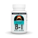 מקור טבעי ויטמין B-1 Thiamin 500mg - High Potency, 500 מ"ג - 50 טבליות