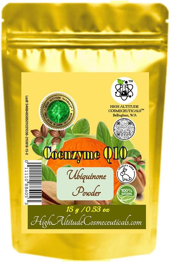 15g Coenzyme Q10 (Ubiquinone, Coq10) אבקת Cosmetic Antioxidant Firming Skin Care, Make DIY נוזל Face Serum, Cream, Moisturizer, Handen Sagging עור, שיפור מארקים מופיעים