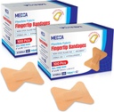 Flex הבד Adhesive Bandages - Finger-Tip Bandages for Finger Care and Protect Wounds fromזיהומים - (200 Count)