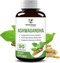 Herbal Heaven Ashwagandha קפסולות 90 ספירה | Ashwagandha אבקת קפסולות עבור רווחה כללית