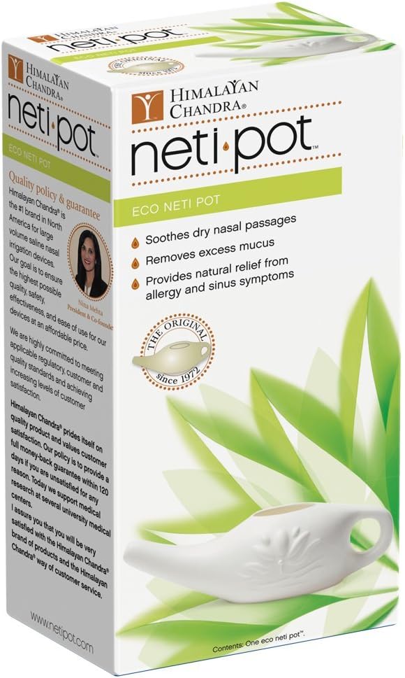 האותיות הקטנות של ההימלאיה Chandra Eco Neti Pot