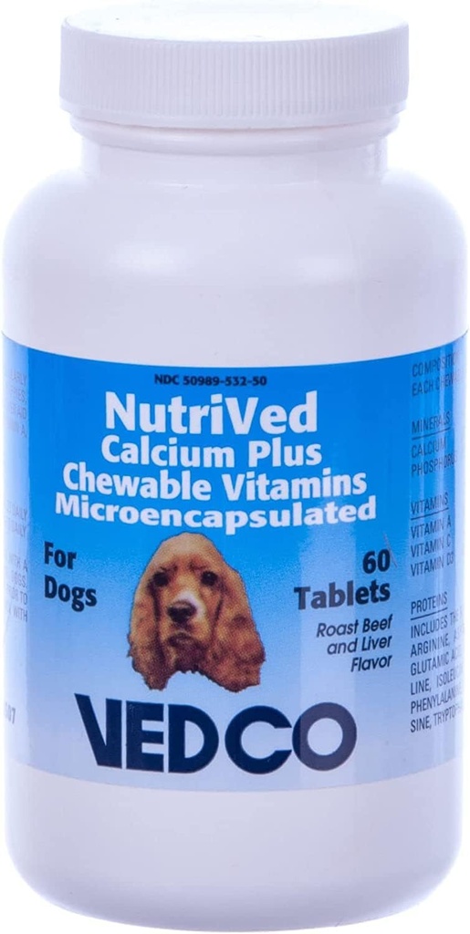 טבליות מזון זולקליום פלוס Chewable לכלבים (60 Count)