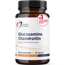 עיצובים לבריאות Glucosamine Chondroitin - Glucosamine Sulfate + Chondroitin Sulfate תוסף - תמיכה פונקציות בריאות משותף (120 קפסולות)