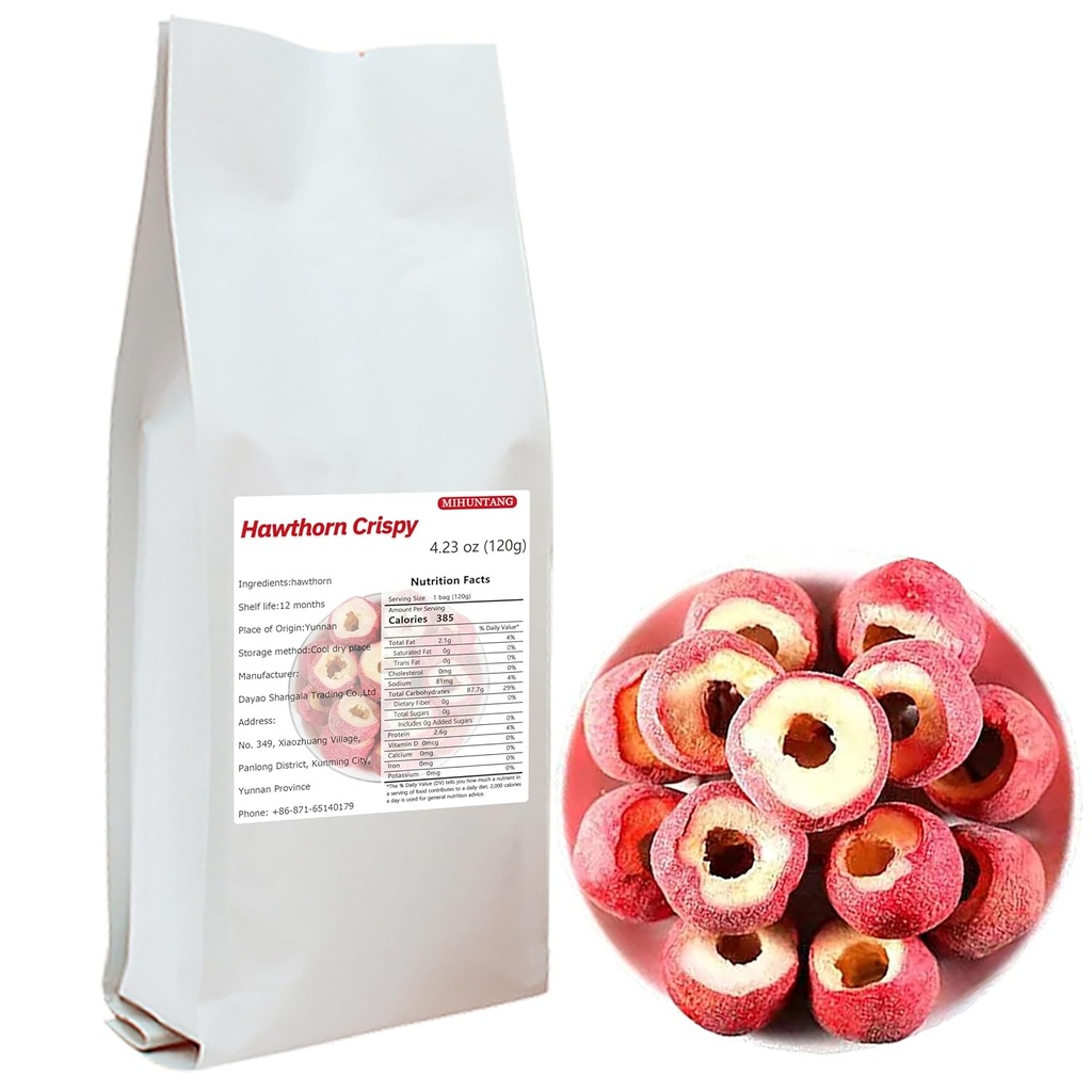 Dried הותורן 4.23oz -Seedless הותורן-מילא חלל הותורן גזע-Sour, מתוק ופריך - תה Hawthorn 干山楂果120gg