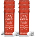 Viter Energy Caffeine Mints (120 Pieces) - 40 מ"ג Caffeine, סוכר חינם, טבעוני, B ויטמין מורכב, אנרגיה תוספת גלולות Caffeine (Cinnamon, 6 Pack)