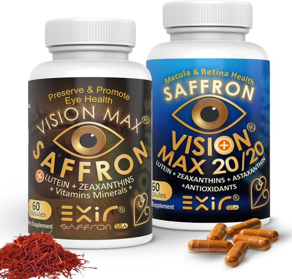 תוספי ויטמין עיניים ExIR Eyes, Set of 2 - תומך Retina Macular, 120 קפסולות