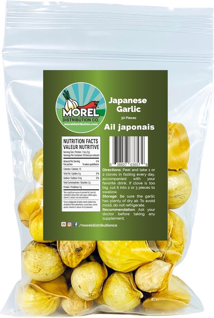 Garlic היפני: AJO Japons (100% טבעי!!!) בחר את הרוזן שלך ל Bag: (30-60-130-150-250-400)
