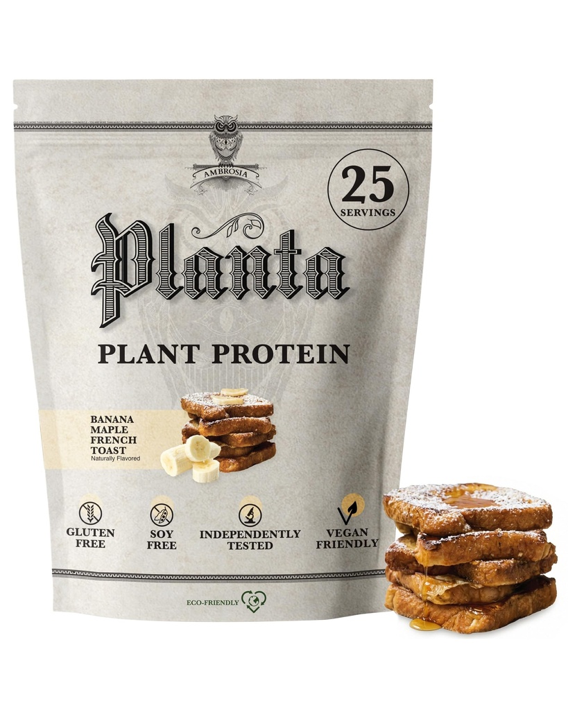 Ambrosia Planta - Premium Plant-מבוסס חלבון | טבעוני & Keto Friendly | Gourmet Flavors with no Bloating or Stomach Upset