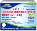 Om Loratadine 10 מ"ג Allergy Medicine - Non Drowsy Allergy הקלה, 24 Hour Antihistamine, Orally Disintegrating Tablets, הקלה יעילה, במשך ימים 6 ומעלה - 30 Count