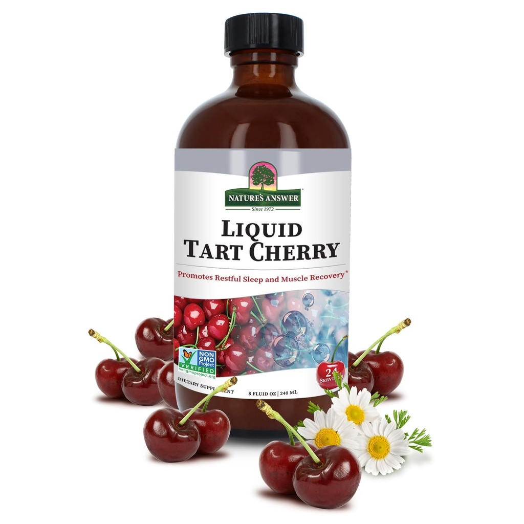 תשובתו של הטבע Tart Cherry 8 Ounce נוזל | קידום התאוששות ושינה | Rich in Anthocianins