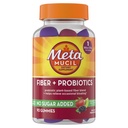 Metamucil סיבים חניכיים למבוגרים עם Probiotics עבור Bloating הקלה, No Sugar הוסיף Strawberry קיבא BlackBerry Flavors, 5g Prebiotic Plant Based סיבים, 90 Count