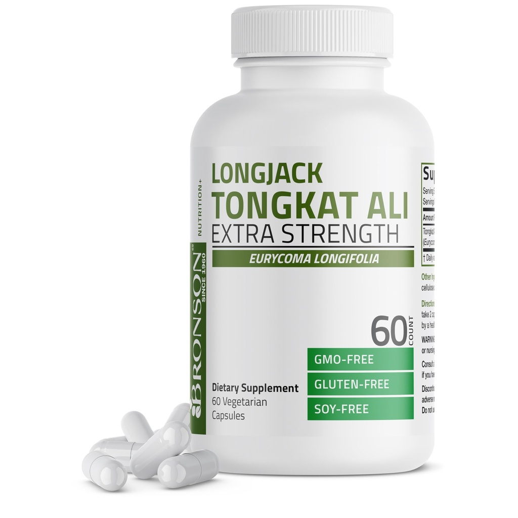 Bronson Longjackטונגkat Ali תוספת כוח, 60 קפסולות צמחוניות