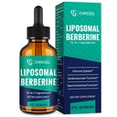 ברברין HCL תוספת עם Ceylon Cinnamon - Highly Absorbable Liposomal Berberine נוזל טיפות 3000 מ"ג 12 ב 1 ingredients - AMPK Activator - 2 Fl Oz Oz Oz