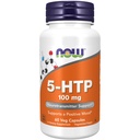 עכשיו תוספי מזון, 5-HTP (5-hydroxytryptophan) 100 מ"ג, תמיכה נוירוטרנסמיטר *, 60 קפסולות Veg