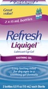 מרעננים Liquigel Lubricant Eye Gel, 2 בקבוקים 0.5 Fl Oz (15mL) כל סטרילי (30mL)