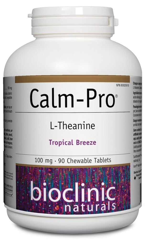 ביו-קליני Calm Pro Chewable Tablet, 90 Count