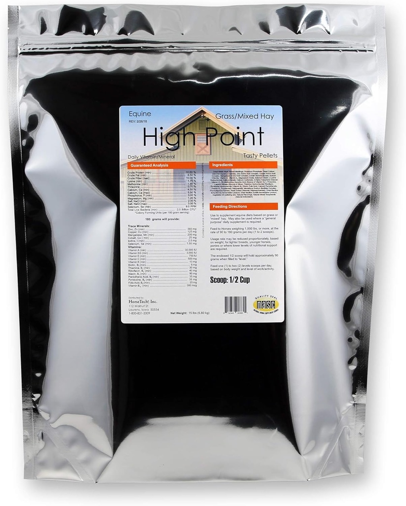 HorseTech High Point Pellets Daily מינרלים (15 lbs)
