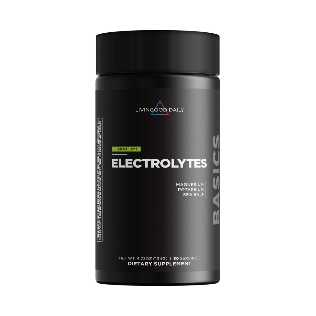 Livingood Daily Electrolytes אבקת, Electrolytes hydrotion לשתות לערבב עם ויטמין C, Magnesium, טאורין ומלח הים, תוסף אלקטרוליטי לאנרגיה ושיקום, Keto, לימון Lime Flavor, 30 משרתים
