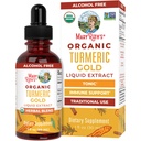 MaryRuth Organics USDA Turmeric Gold Liquid Drops | Herbal Band | Turmeric Curcumin | Black Pepper | Cassia Cinnamon Bark