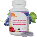 Zahler Junior Melatonin, Natural Grape, 60 טבליות Chewable (1 מ"ג לכל Tablet)